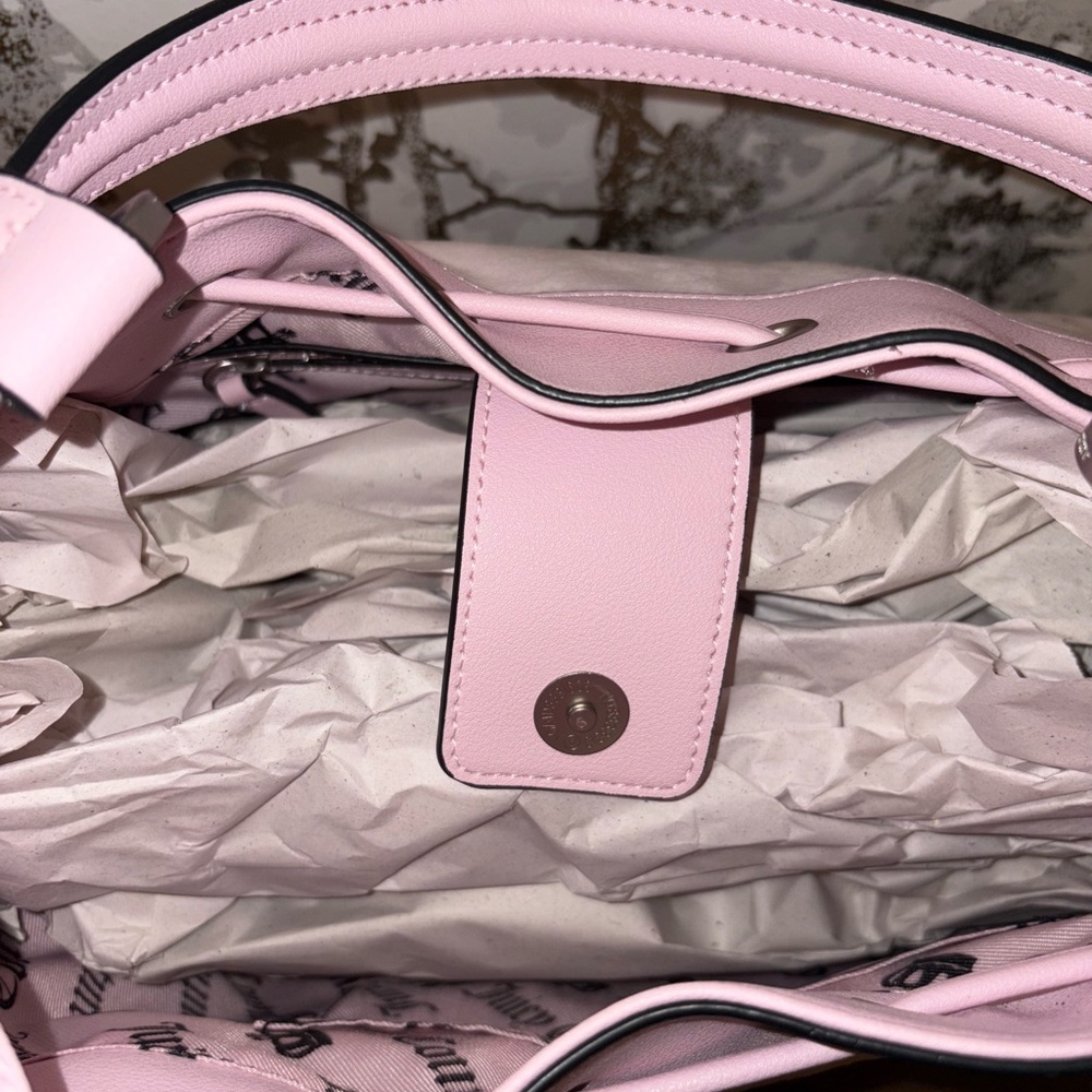 Juicy Couture Light Pink Daydreamer Tote with Silver Accents - Picture 5 of 7